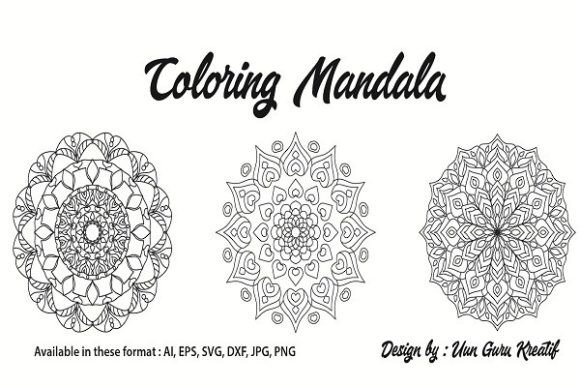 Coloring Mandala 020 for Packaging and Luxury Design