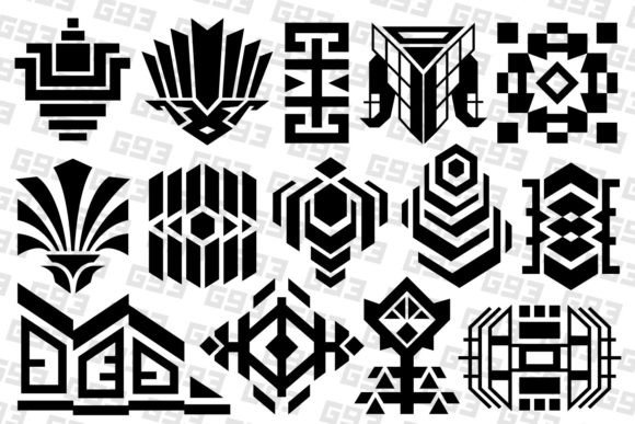 Flat Art Deco Design Elements: A Modern Twist on a Timeless Style