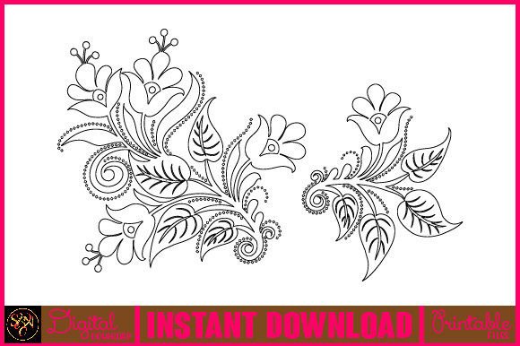 Floral Line Art Flower SVG Elements-2: A Comprehensive Guide to Botanical Design Resources