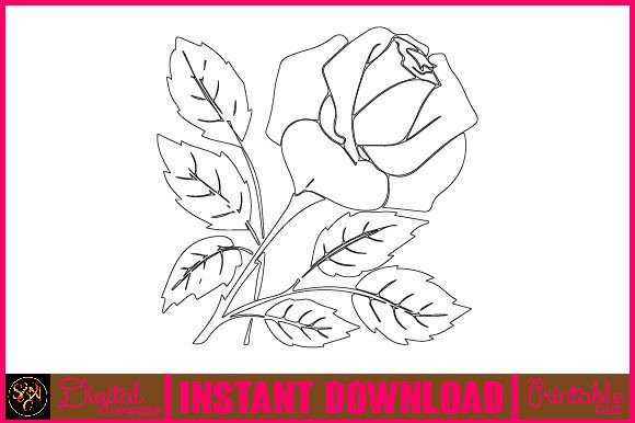 Floral Line Art Flower SVG Elements 65: A Versatile Resource for Creative Projects