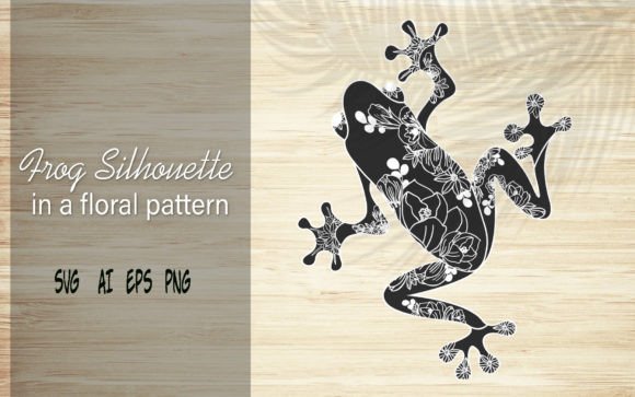 Frog Silhouette Zentangle: A Creative Fusion of Nature and Art