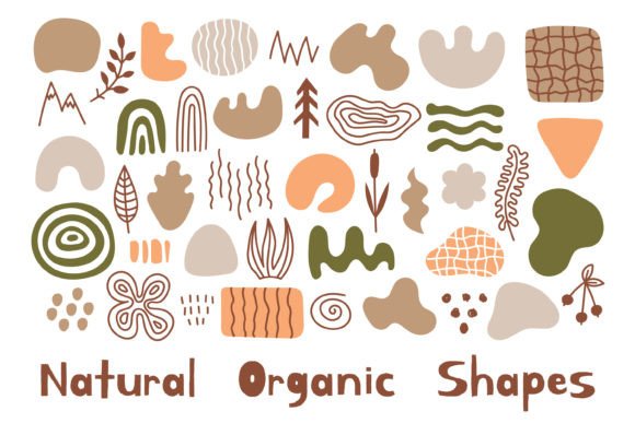 Natural Organic Shapes for Creative Projects