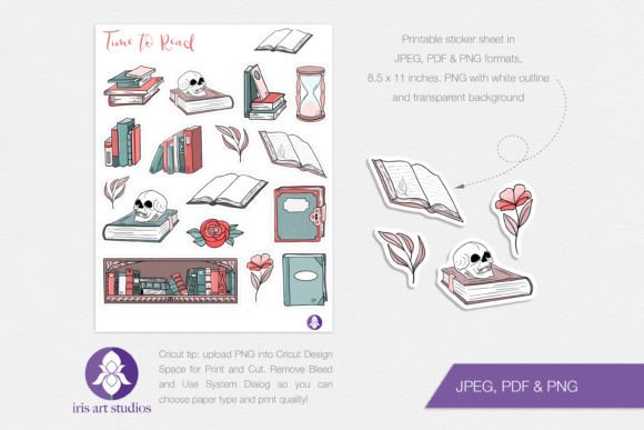 Reading Stickers, Time to Read Books: A Creative Way to Stay Inspired and Organized