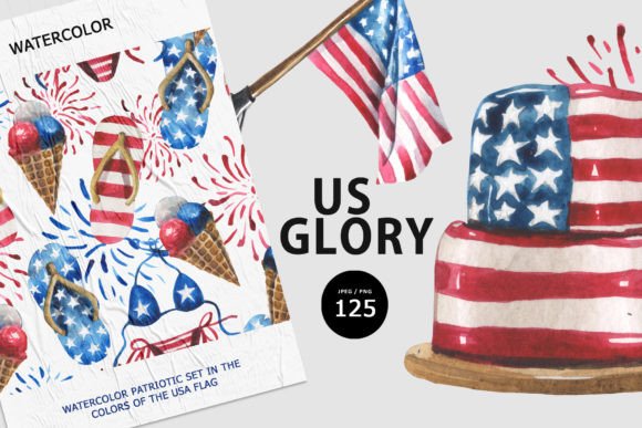 US GLORY: Celebrate the Spirit of America with Vibrant Patriotic Designs
