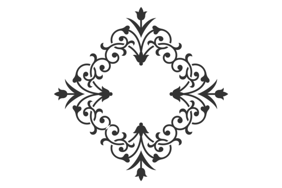 Vintage Baroque Monogram Border: A Timeless Design Element for Modern Creatives