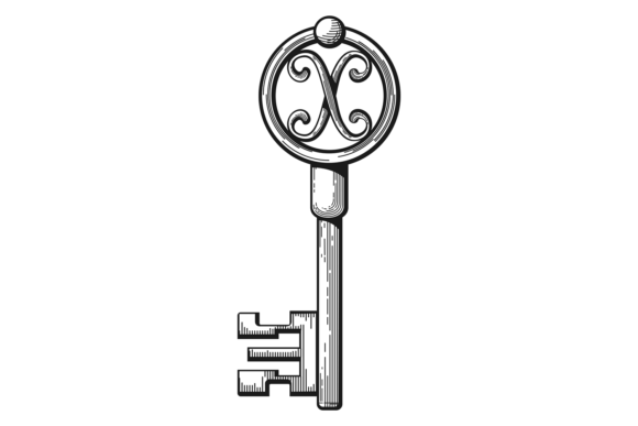 Vintage Skeleton Key Engraving with Hand: A Timeless Art in Modern Design