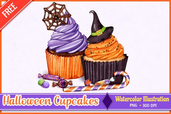 Watercolor Halloween Cupcakes: A Trendy Twist on Spooky Season Creativity