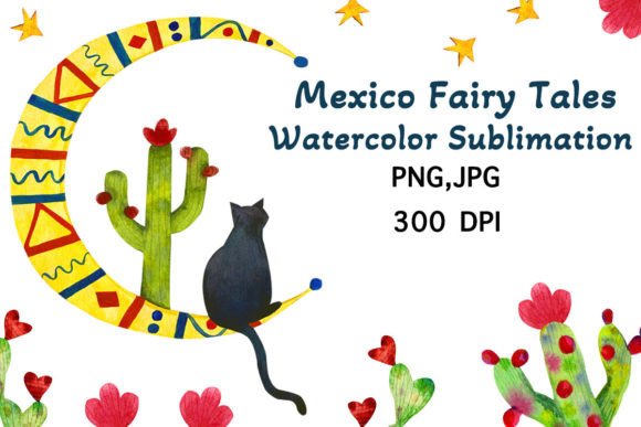 Watercolor Sublimation Mexico Fairy Tale – A Creative Resource for Designers and Artists